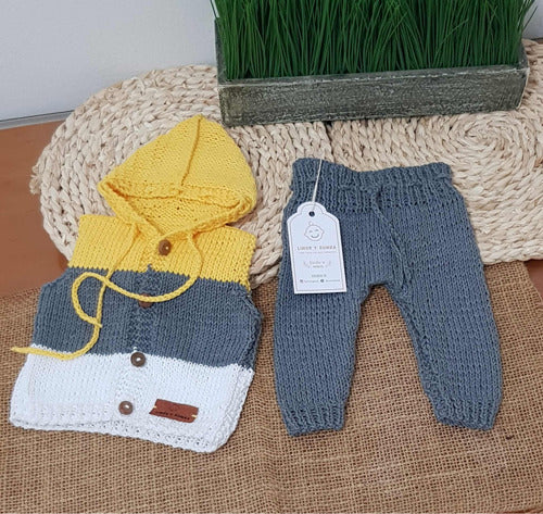 Limón y Rumba First Baby Outfits, Hand Knitted. Immediate Delivery 5