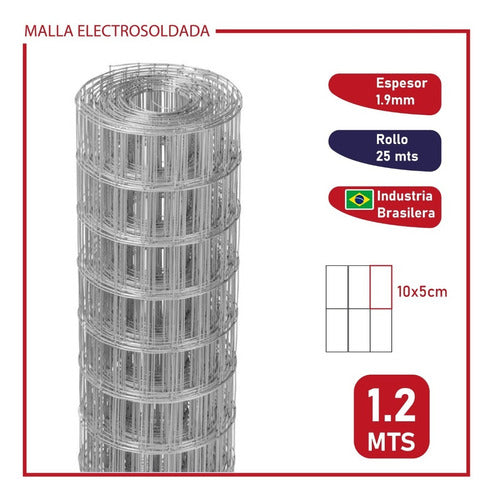 Malla Electrosoldada China 1,20 X 25 Mts - Barraca La Kazona 0