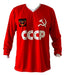 Red Long Sleeve Retro USSR CCCP T-Shirt 0