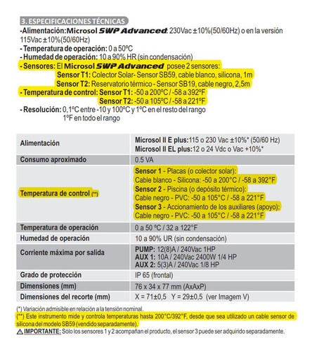 Juego De Sensores Para Controlador Full Gauge Microsol Todos 3