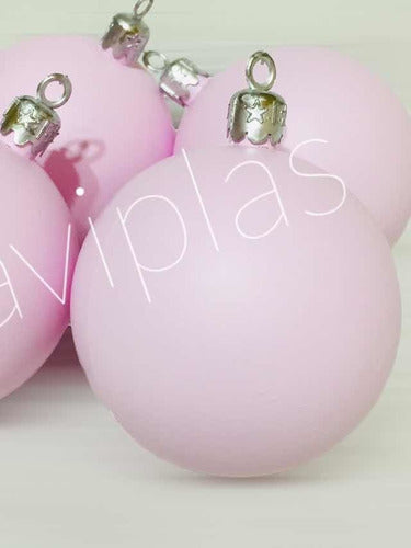 Naviplas Christmas Ornaments 7cm Pastel Pink X 90 Und For Customization 1