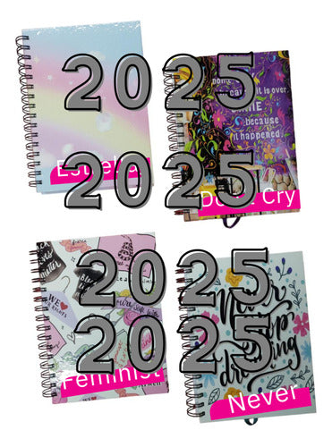 Agenda Arwen 2024 Diaria Espiral Línea Teen N8 15x21cm 0