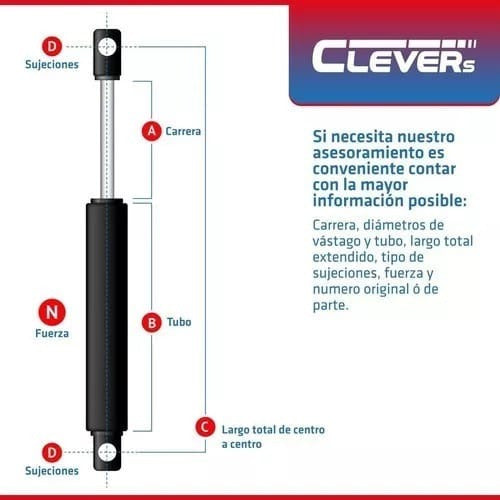 Clevers Pneumatic Spring Ford Explorer 95/01 Tailgate 3