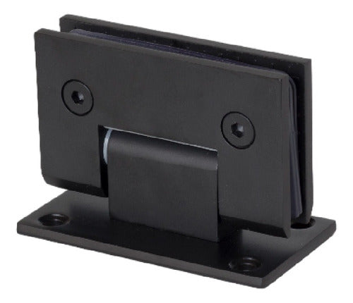 Generic Black Glass/Wall Hinge at 90° for Shower Doors 1