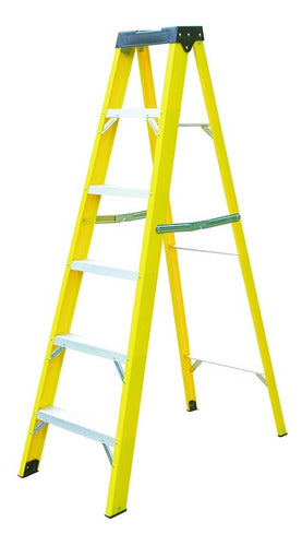 Fema Foldable Fiberglass Ladder 156 Cm 150 Kg 6 Steps 0