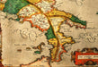 Lamina 45x30 Cm. - Mapa Antiguo De Italia 1584 1