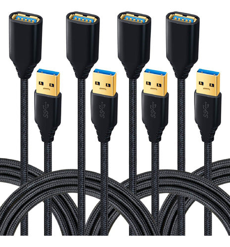 Besgoods - USB 3.0 Extension Cable, 4 Pack [6 Feet] 0