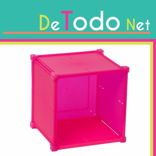 Metaltru Cubo Guarda Todo Plastico Colores 31x31x28 Cm Diseño Moderno 2