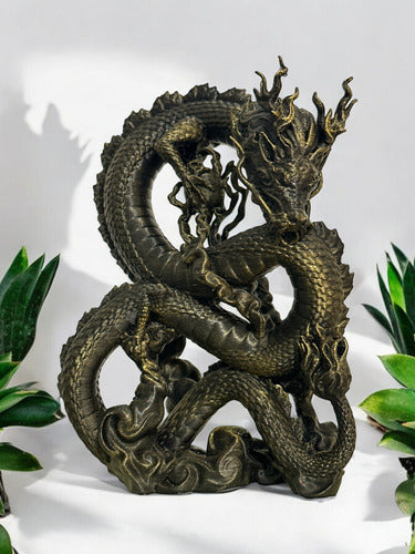 AlmaBuddha Dragon Smoke Waterfall 20 Cm + 10 Incense Cones Gift 1