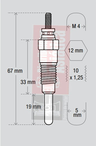 Eiko Bujia Precal. Yanmar 4tne98e Industrial 10.5v Japon C/u 1