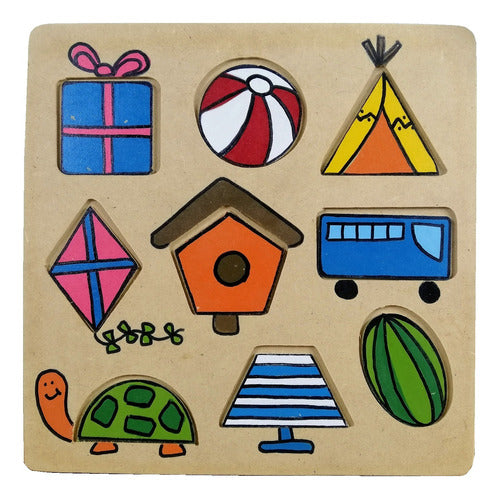 Piwrsa Geometric Wooden Puzzle 29 X 29 Cm 0