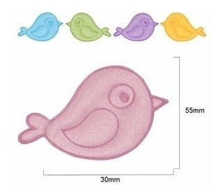 Aplique Termoadhesivo Pajaritos X10 Parches  La Fabriquita 1