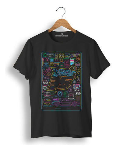 Memo Estampados Volver Al Futuro Neon T-Shirt 0