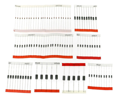 Kit 100 Diodos Comunes Diodo Tradicionales Arduino 0