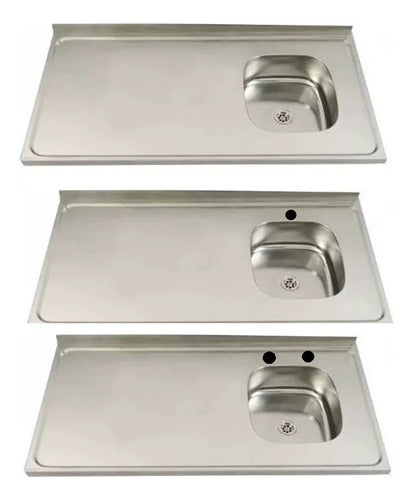 Ariel Stainless Steel 100 X 62 Simple Sink Right Side Zio 0