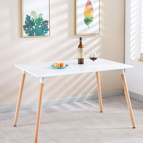 Plicosa Rectangular Nordic Table 120 X 70 X 75 Cm 4