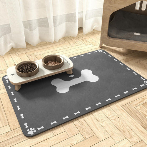 Alfombra Absorbente Para Comida Agua Perro Tamaño 30x48cm 1