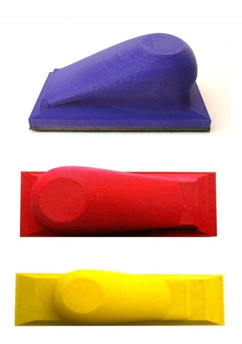 Sanding Blocks Kit with Velcro Nº2+Nº3+Nº4 + Bonus Sandpapers Rosario 0