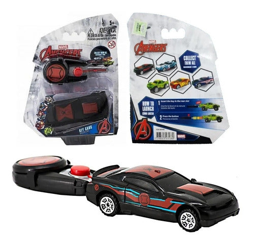 Avengers Cars Toy with Launcher Key Pusher New 13