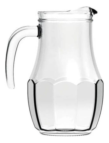 Cisper Glass Water Pitcher + 6 Bahia Glasses Set 1