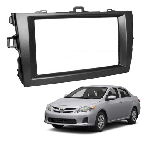 Ludovico Double Din Adapter Frame for Toyota Corolla Graphite Gray 0