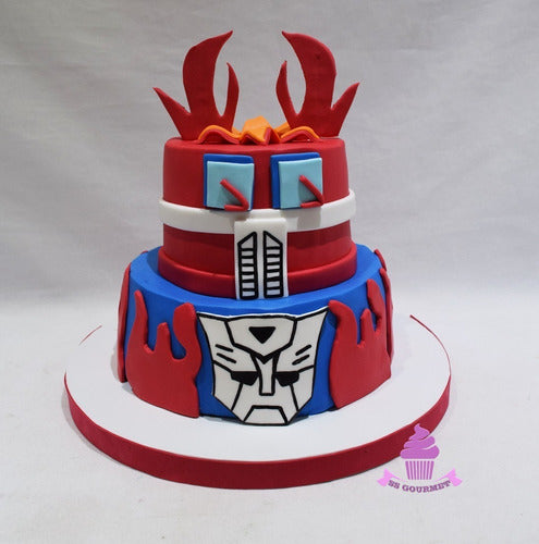 SS GOURMET Torta Transformers - Thematic Sweet Table for 30 People, 2 Layers 1