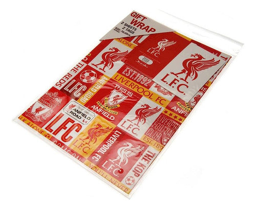 Papel De Regalo Oficial Del Liverpool Football Club, Incluye 0