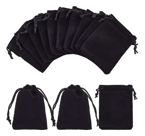 2x Bolsa Terciopelo 9x7cms X10 Uns. Negro 0