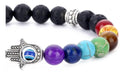 IV Store Pulsera Fatima Ojo Turco Piedras Volcanicas 7 Chakras 1