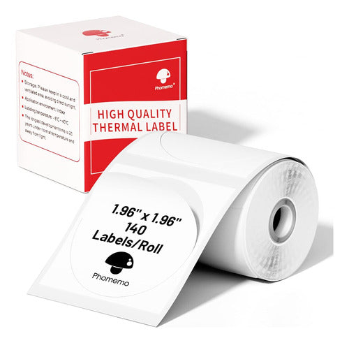 Phomemo Circular Adhesive Label Roll 5 Cm X 5 Cm 0