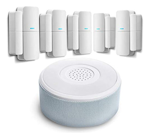 Home Zone Security Smart Wireless Door, Window Sensor And Security Siren Alarm Kit - DIY APP Control 0