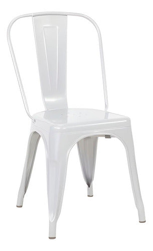 El Emporio Del Hogar Silla Blanco Metal Cy-20002 0