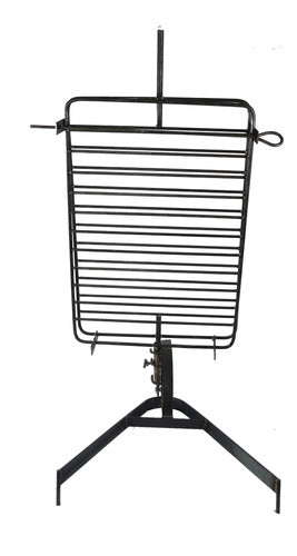 Portable Asado Grill Spit Stand Rey 80x50 1