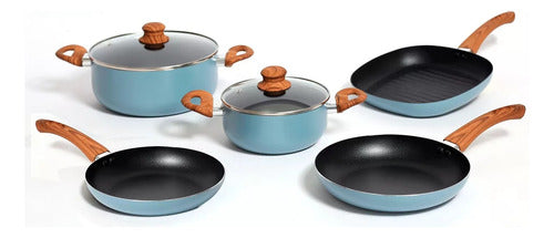 Carol Non-Stick Kitchen Cookware Set 7 Pcs 0