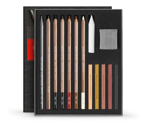 Caran d'Ache Skin Tones & Earth Pastel Pencils Box Set 15 1