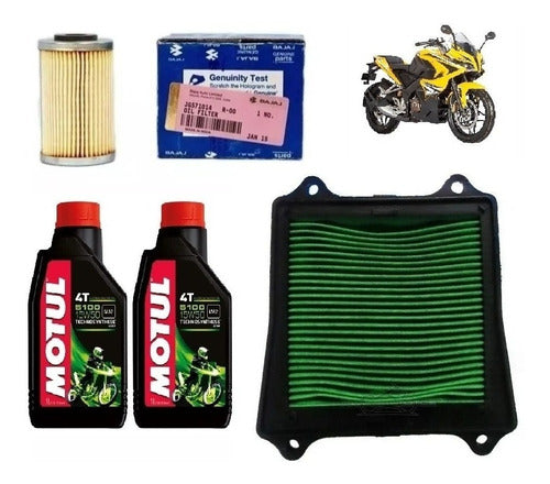 Bajaj Kit Service Rouser Rs 200 Motul + Original Filters 0