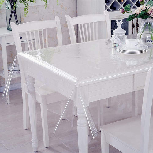 BLANCO JAI Transparent PVC Table Cover 140 X 250 0