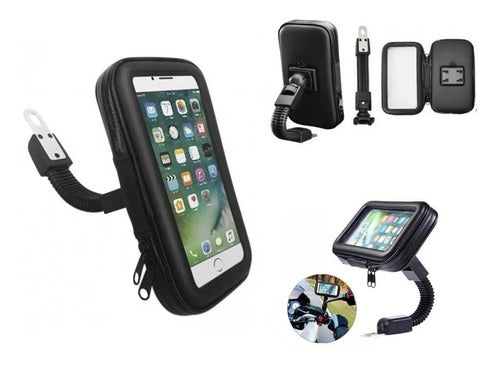 Suporte Capa Celular Moto Bike Bicicleta Gps A Prova Dagua 0