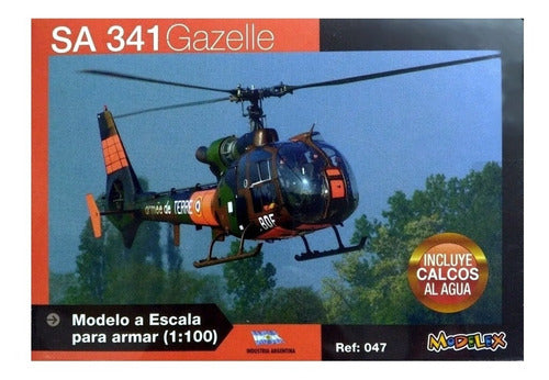 Modelex Helicoptero 341 Gazelle - Escala 1/100 Modelex 047 0