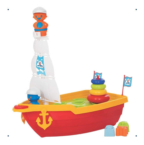 Brinquedo Para Bebe Merco Toys - Mega Barco Didatico 0