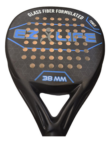 Padel Power Paddle with Fiber Glass Cover by Ez Life 1