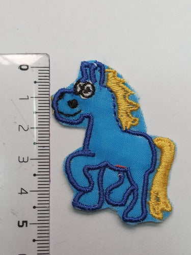 Parche Aplique Aplica Bordado Packx6. Infantil Caballo 5cm 1