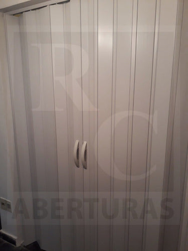 RC Aberturas Premium Spanish PVC Folding Door White 70 X 223 High 3