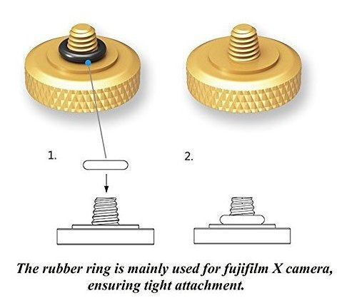 Jjc Deluxe - Boton De Disparador Para Camara Fuji Dorado 2