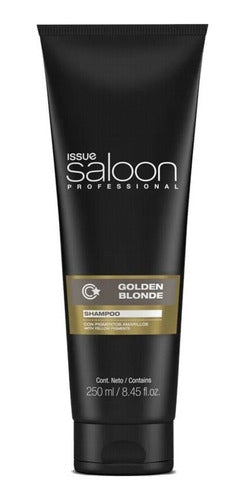 Shampoo Matizador Issue Gold Blonde + Mascara Rubios Dorados 1