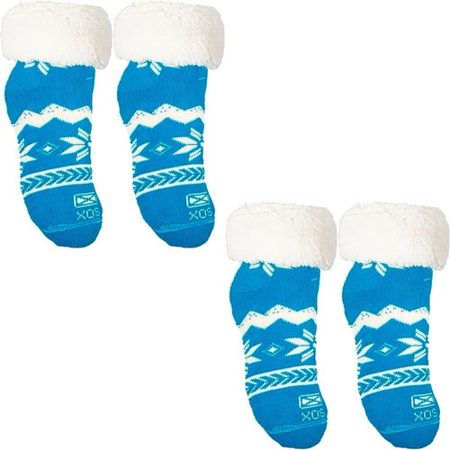 Sox Combo Pantusox Thermal Socks Slippers X 2 Pairs 0