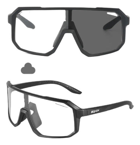 Sports Photocromatic Sunglasses SCVCN Black Frame 0
