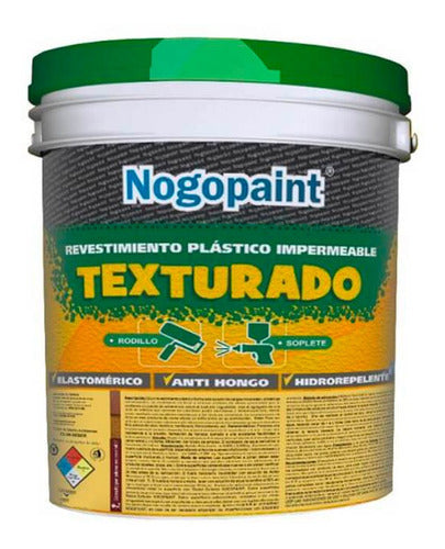 Nogopaint Texturado A Rodillo 25 Kg Piel De Almendras 0