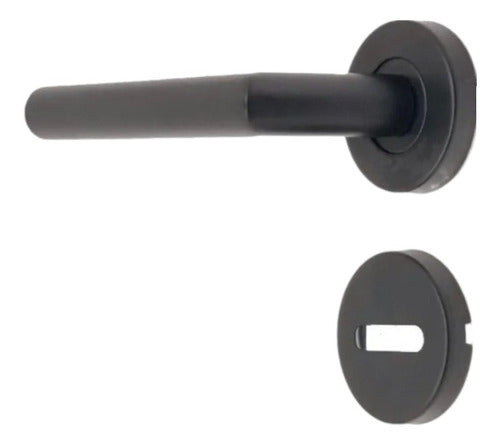 Bronzen Stainless Steel Black Swing Handle Lock. Door Knob. 2