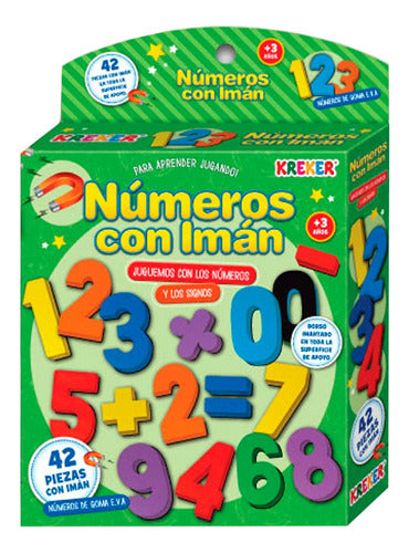 Numeros De Goma Eva Con Iman Kreker X 42 Piezas 0